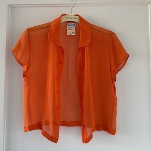 Gianni Versace vintage silk  top